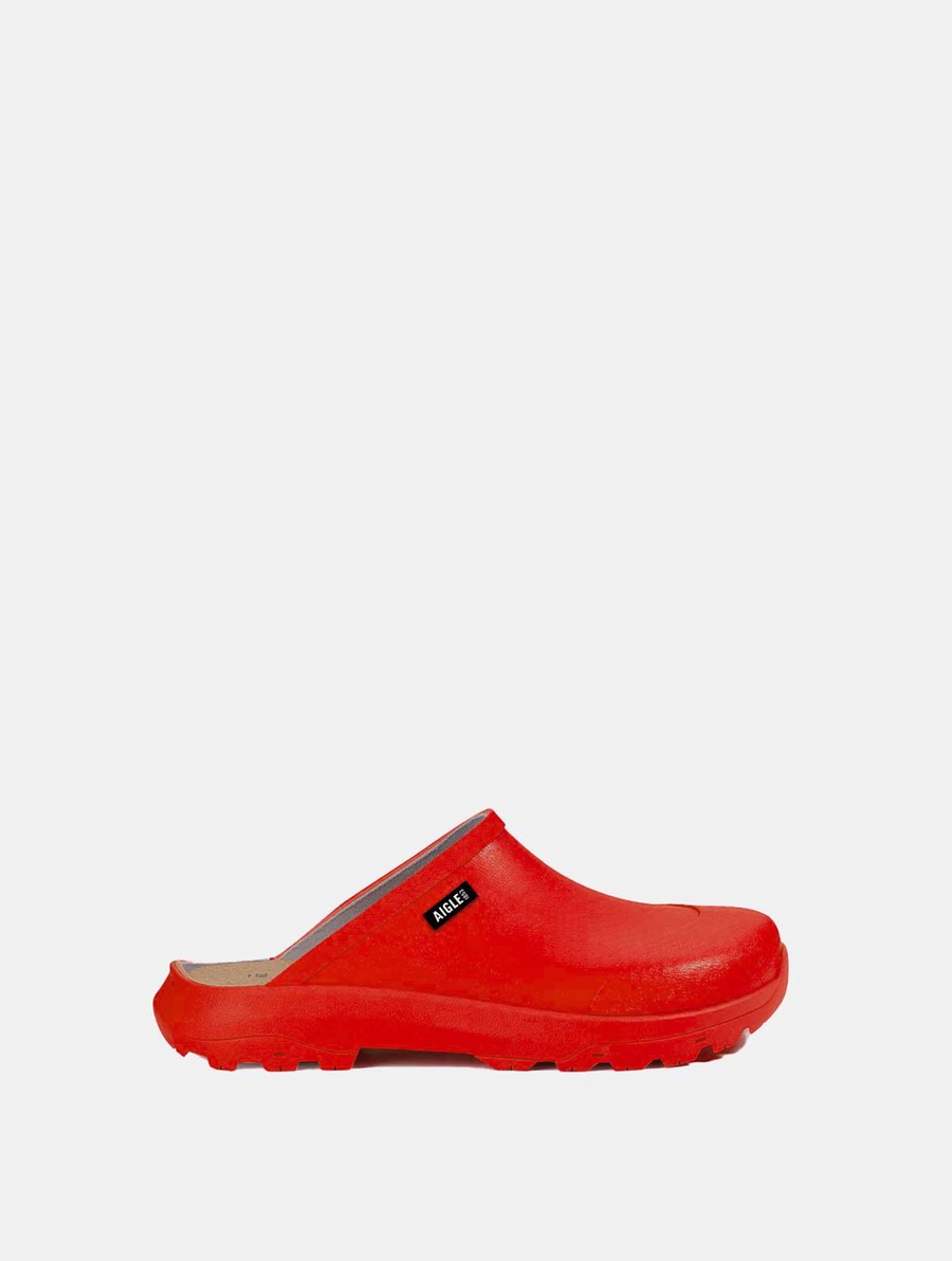 Aigle Authentic Klompen Dames Rood | ZV544