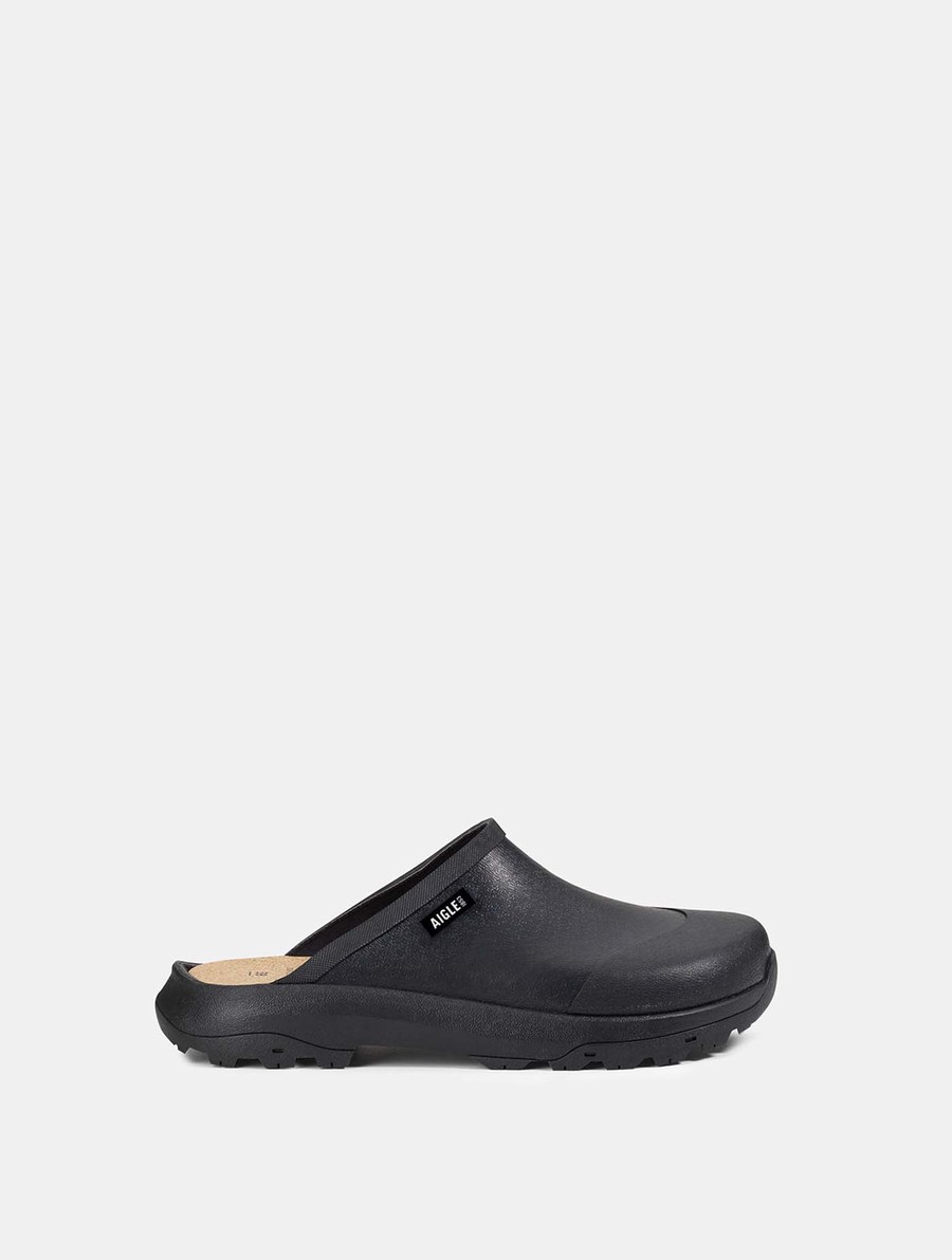 Aigle Authentic Klompen Heren Zwart | MY770