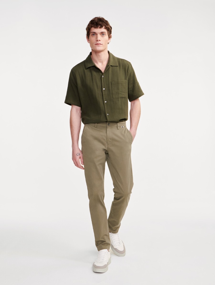 Aigle Chino Broek Heren Groen | QN784