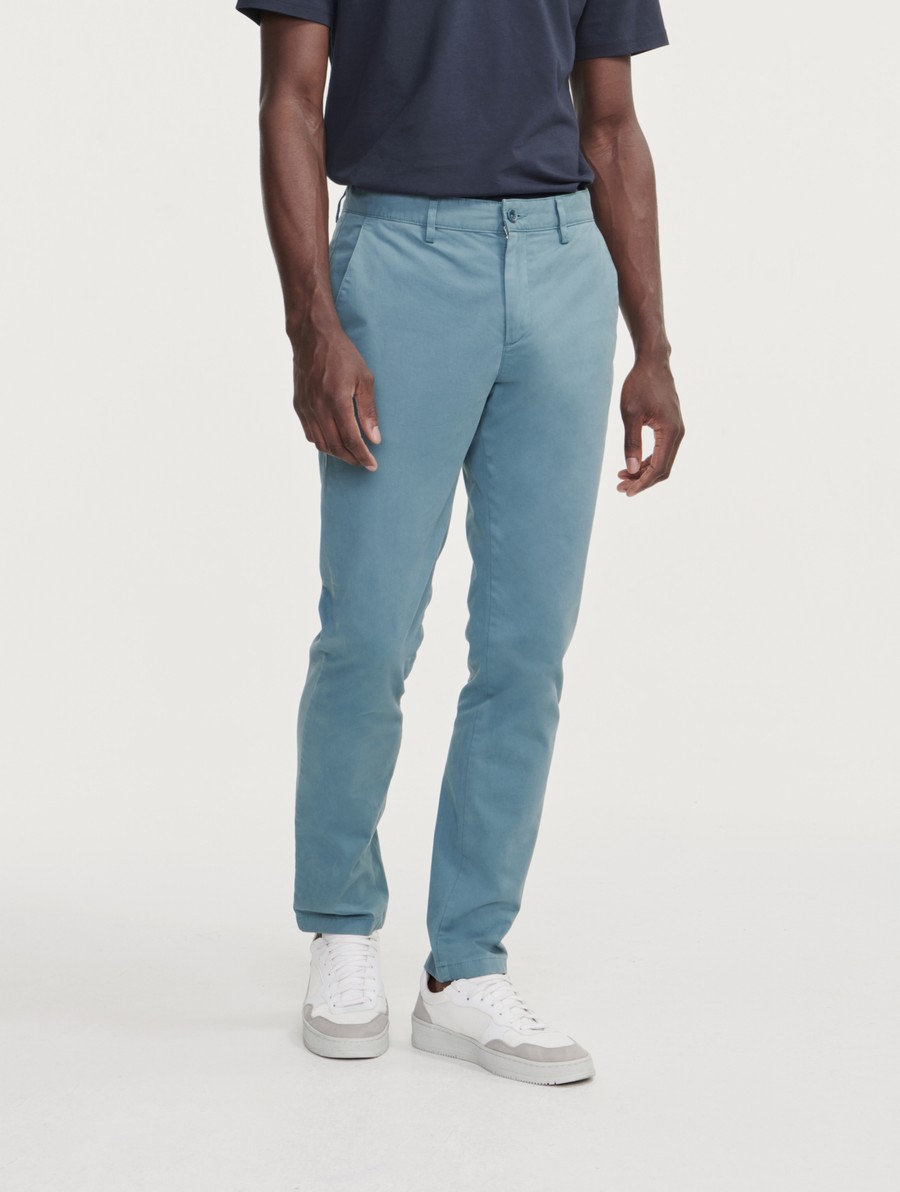 Aigle Chino Broek Heren Turquoise | YV979
