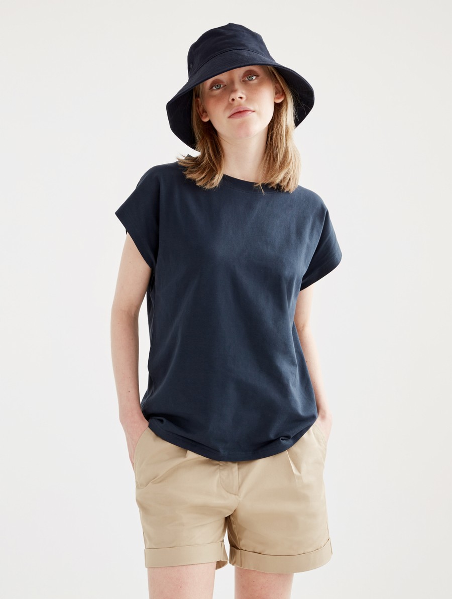 Aigle Drop Shoulder T-shirts Dames Donkerblauw | PN323