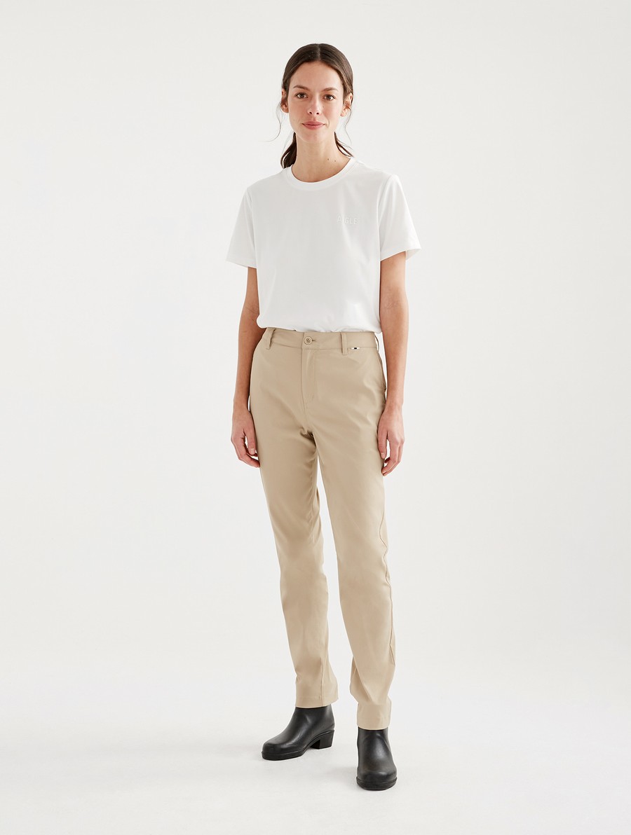 Aigle Dry Fast Slim Broek Dames Beige | SF366