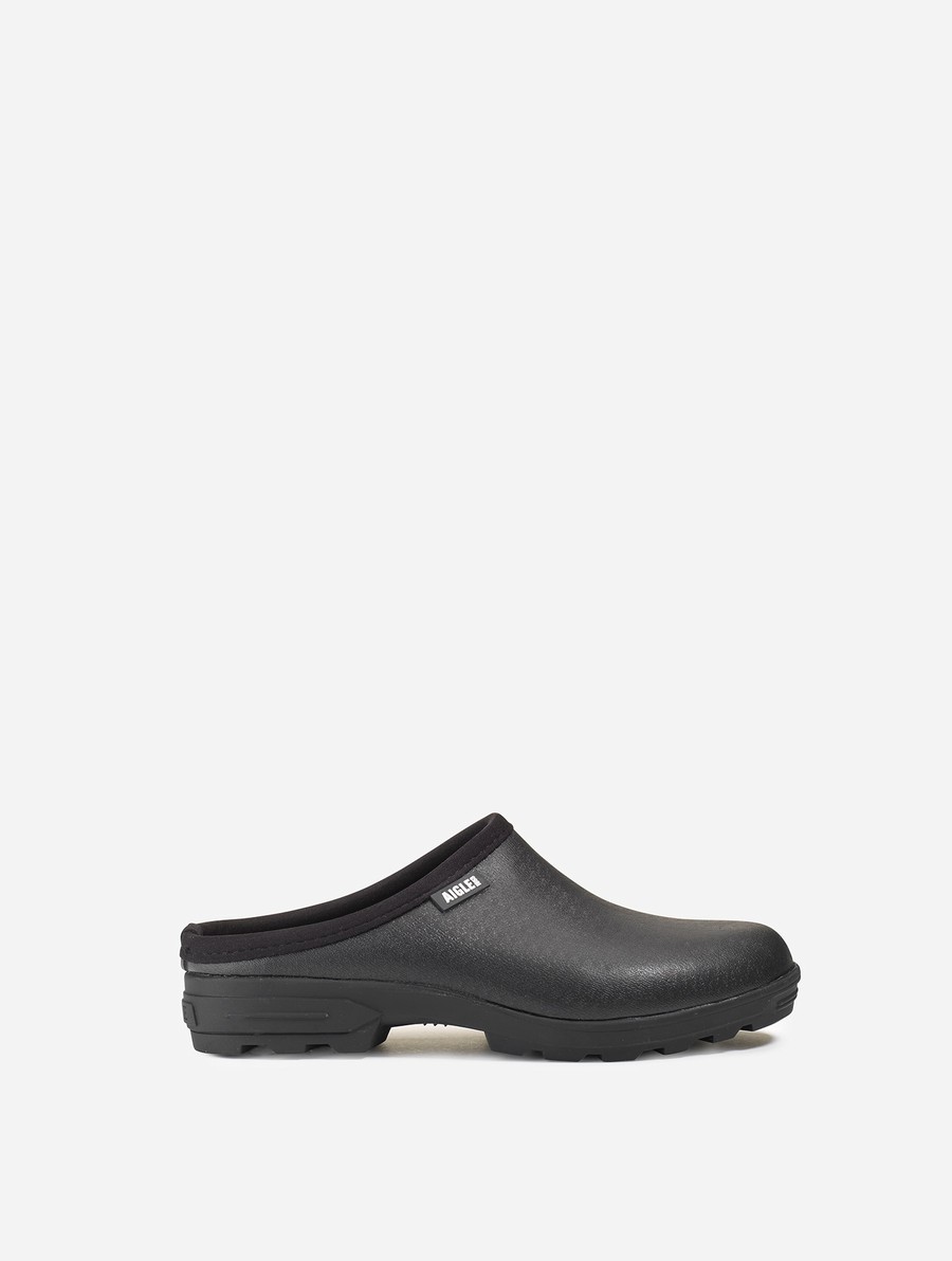 Aigle Dual-material Open Klompen Heren Zwart | YI568
