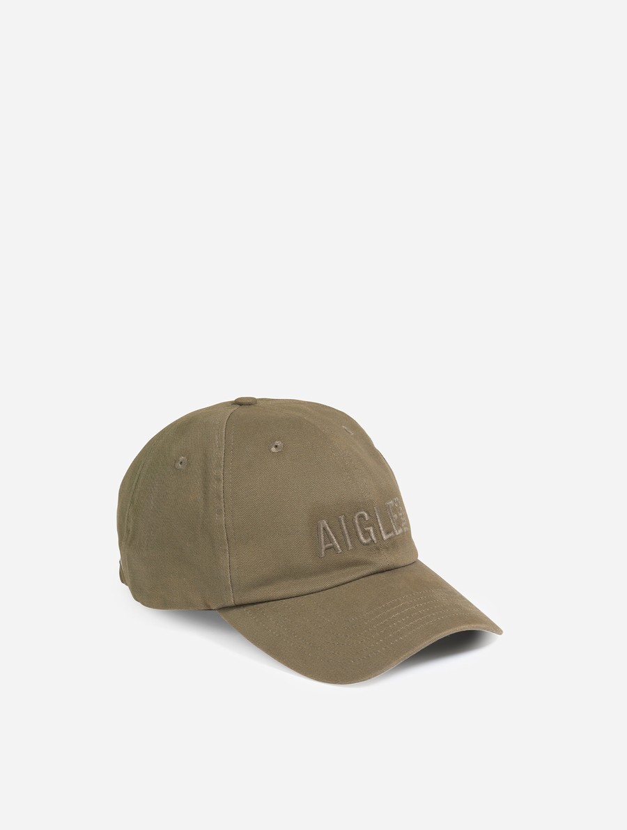 Aigle Embroidered Iconic Caps Dames Olijfgroen | FS783