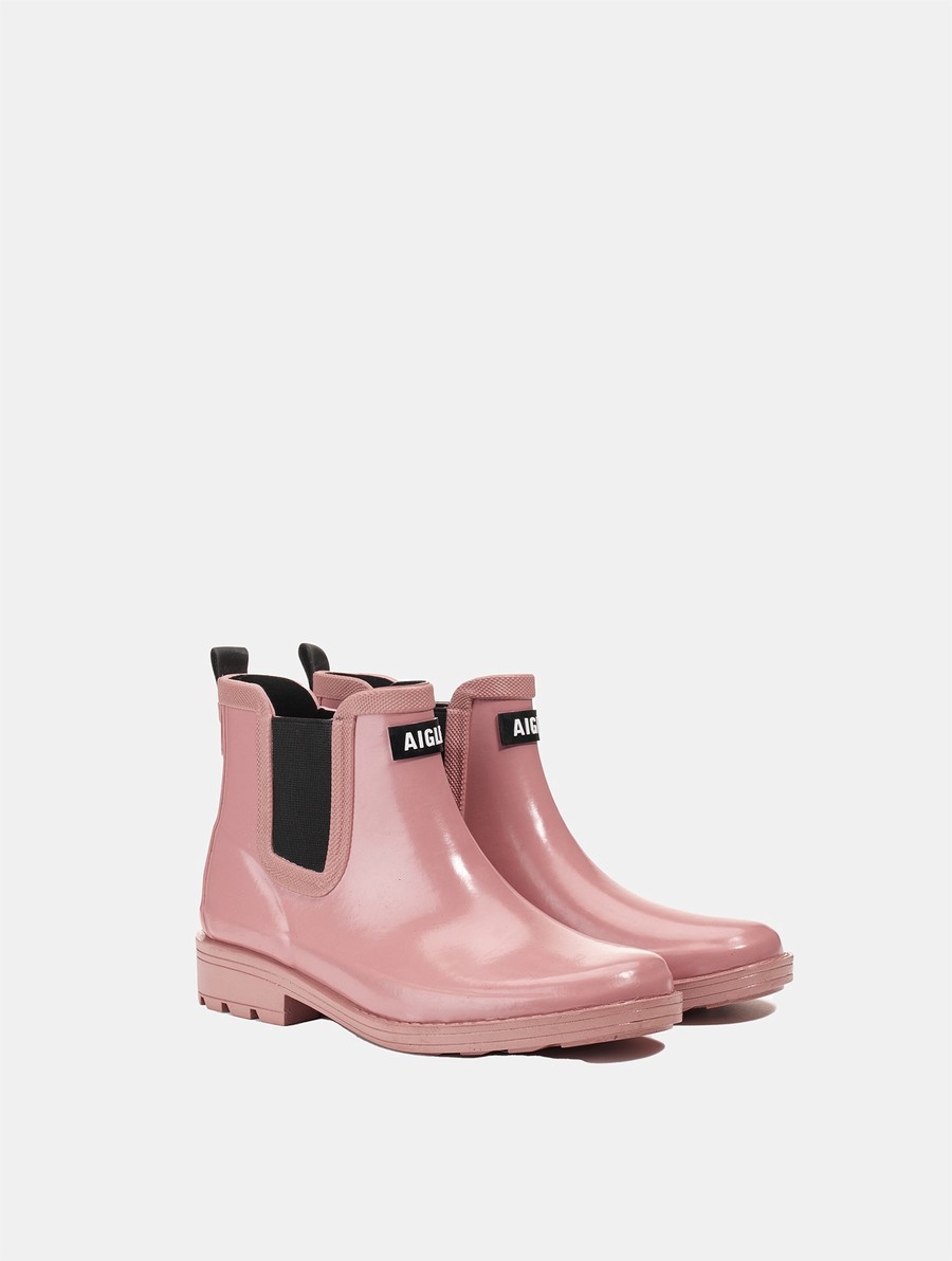 Aigle Equestrian-inspired Ankle Regenlaarzen Dames Roze | CP731