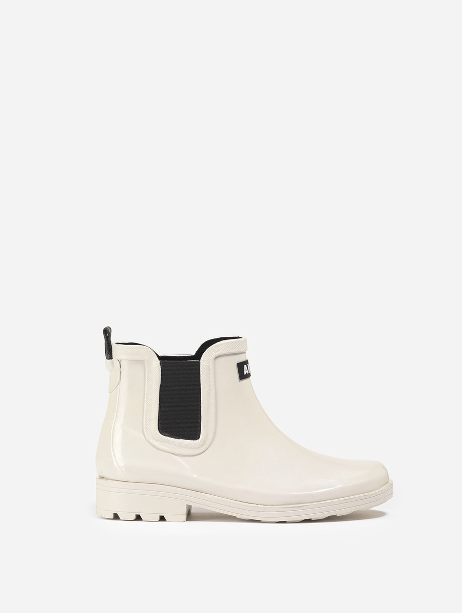 Aigle Equestrian-inspired Ankle Regenlaarzen Dames Wit | NI831