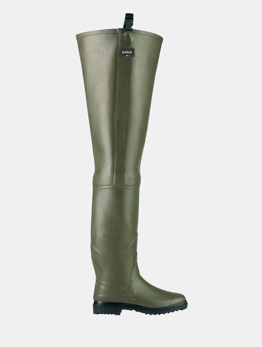 Aigle Fishing Thighs For Professionals Laarzen Heren Olijfgroen | HI815
