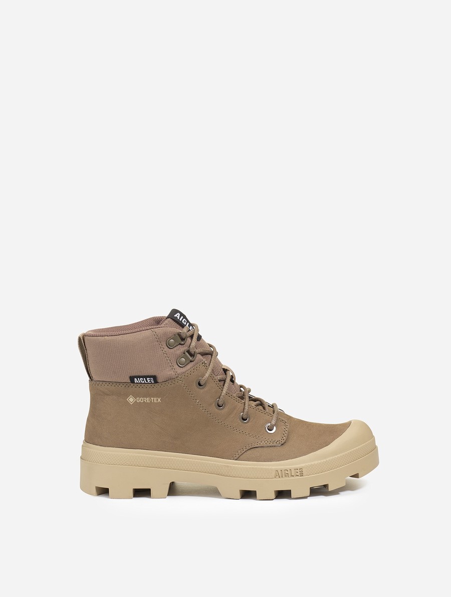 Aigle Gore-tex Leren Wandellaarzen Heren Bruin | DG414