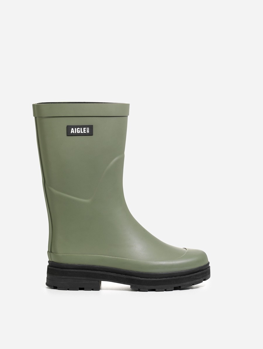 Aigle Hybride Ankle Regenlaarzen Dames Groen | MJ714