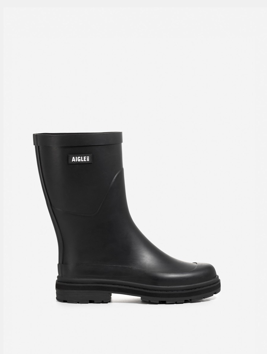 Aigle Hybride Ankle Regenlaarzen Dames Zwart | II635