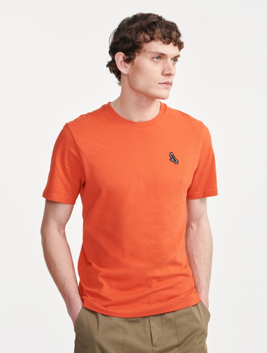 Aigle Jersey Crew Neck T-shirts Heren Oranje | BU884