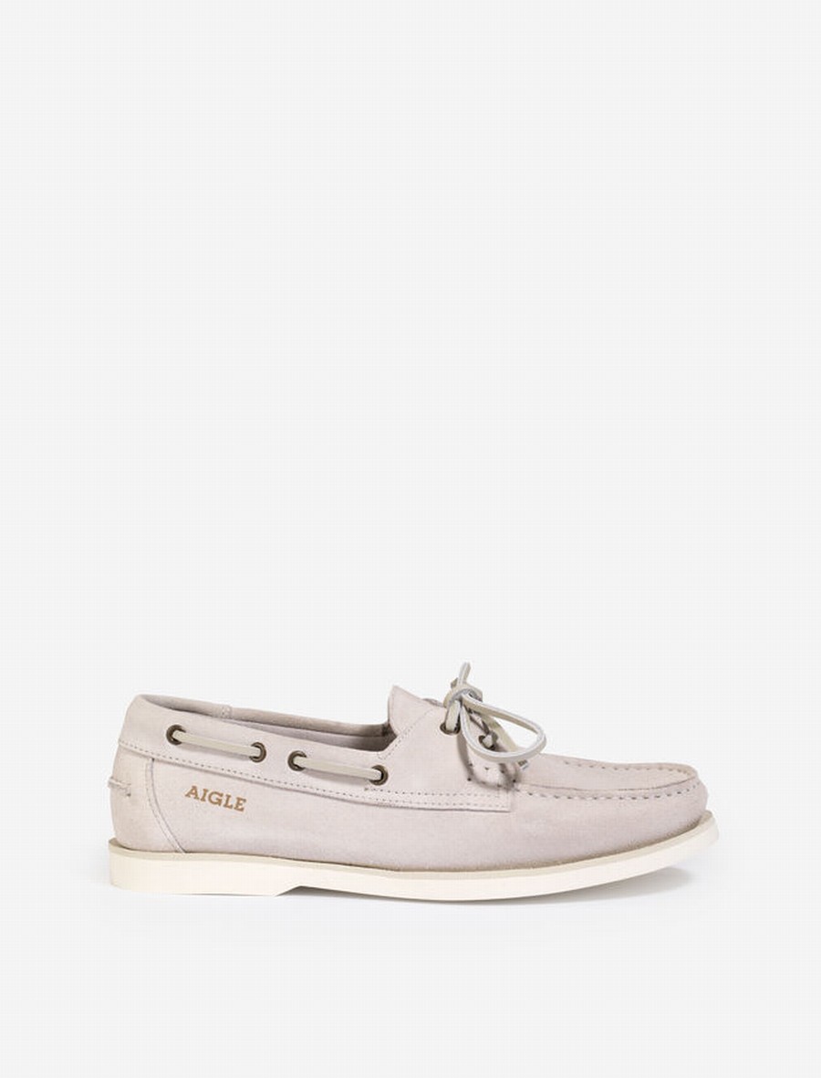 Aigle Klassieke In Nubuck Leren Loafers Dames Roze | IU201