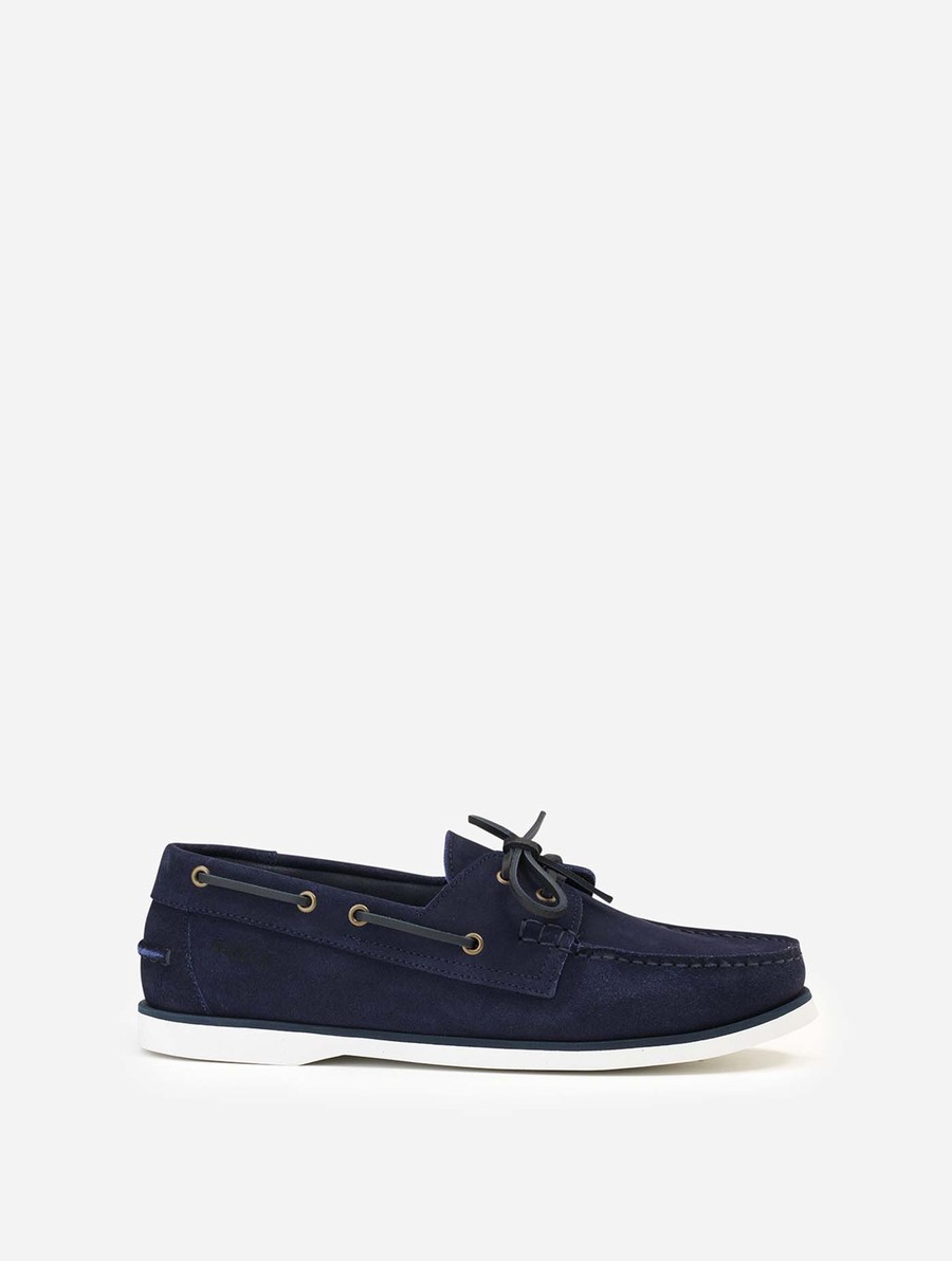 Aigle Klassieke In Nubuck Leren Loafers Dames Donkerblauw | MK065