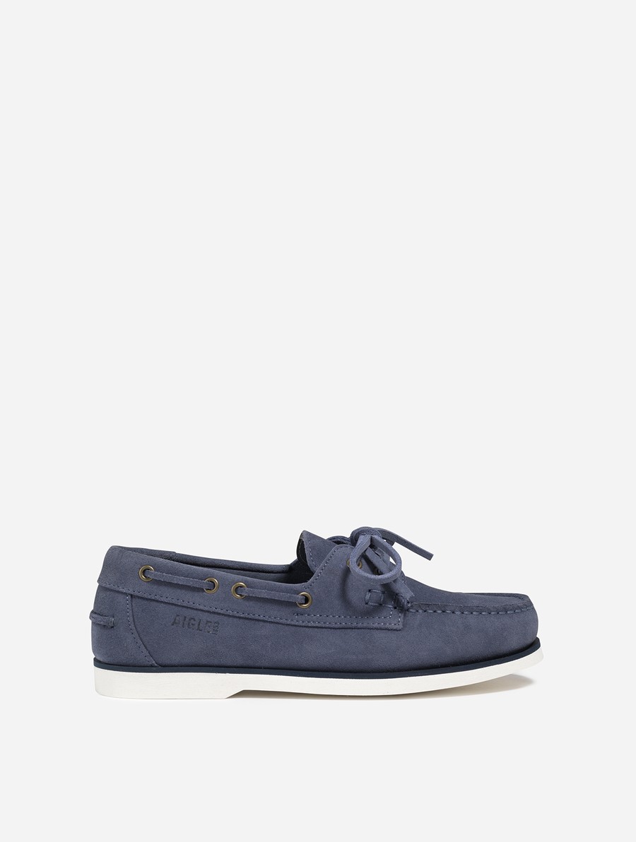 Aigle Klassieke In Nubuck Leren Loafers Dames Donkerblauw | NI872