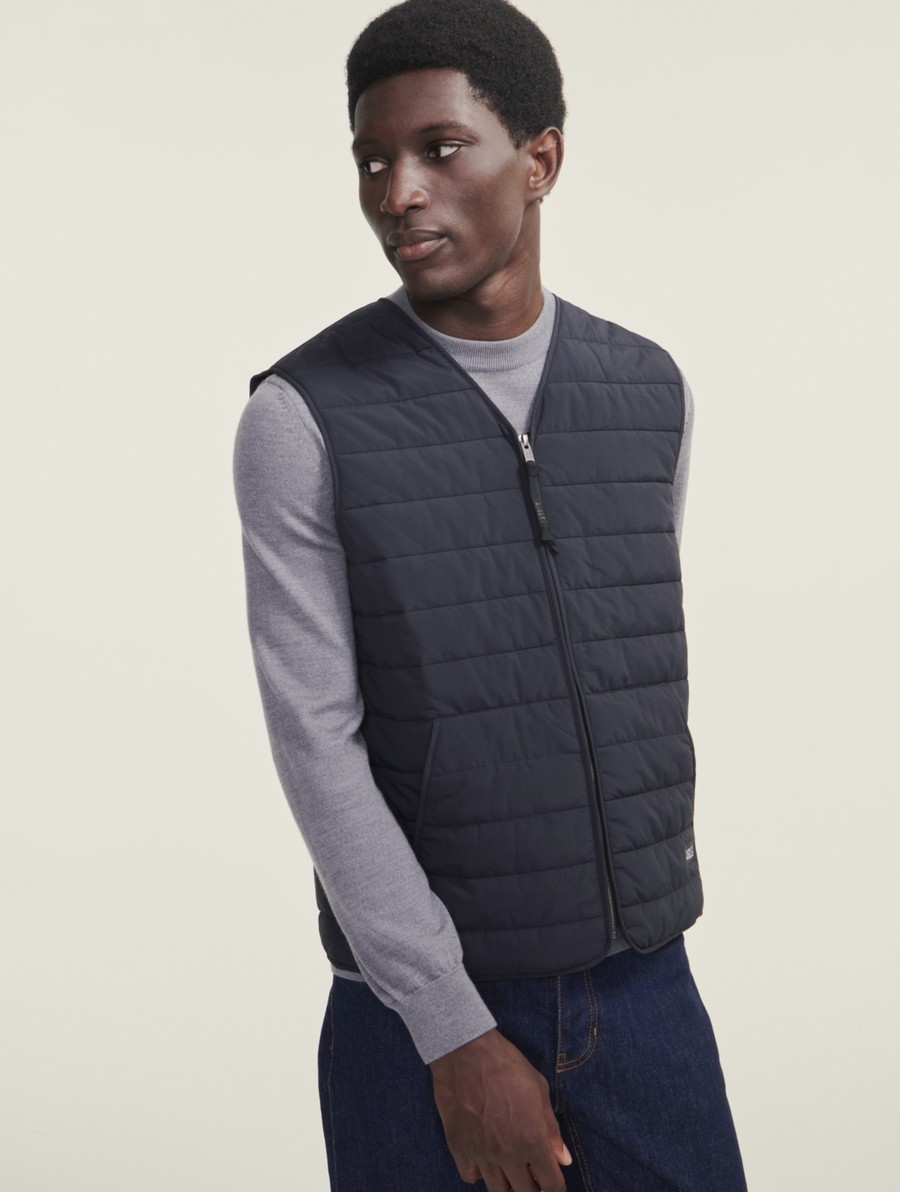 Aigle Kort Dupont Sorona Gewatteerd Wr Sleevelest Gilet Heren Zwart | ZQ579