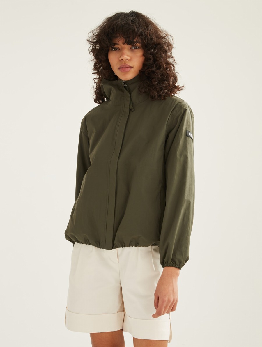 Aigle Kort Mtd Waterdichte Jassen Dames Groen | FM632