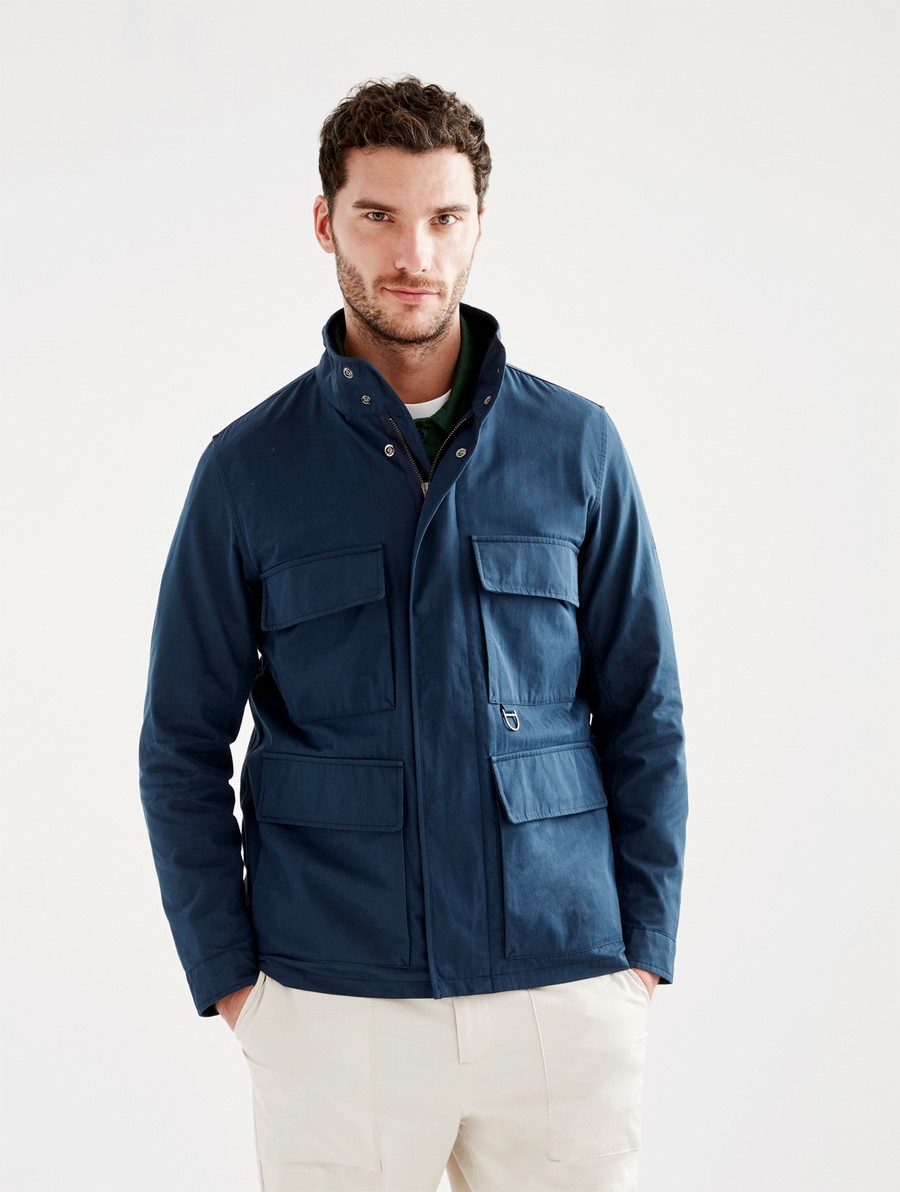 Aigle Kort Safari Jassen Heren Donkerblauw | TV045
