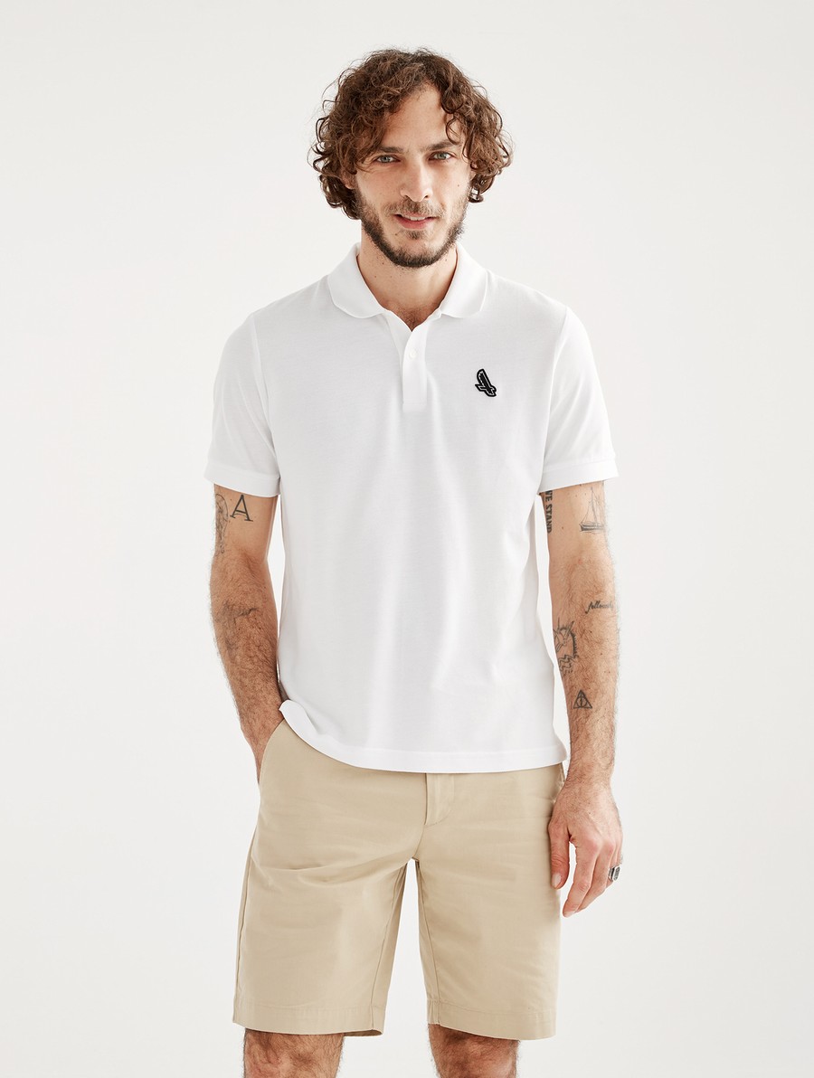 Aigle Kort Sleeve Dry Fast Poloshirt Heren Wit | WL729