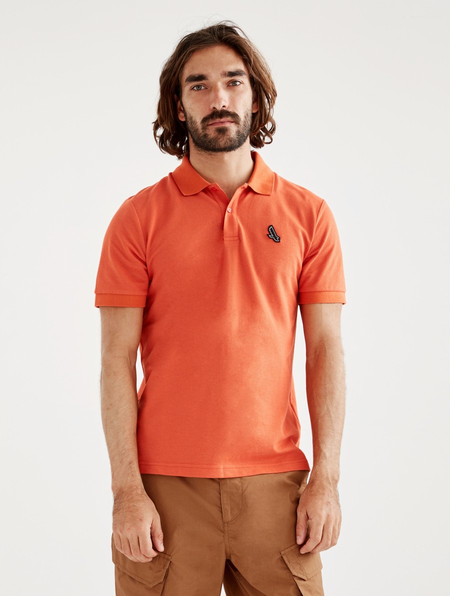 Aigle Kort Sleeve Dry Fast Poloshirt Heren Oranje | XK412