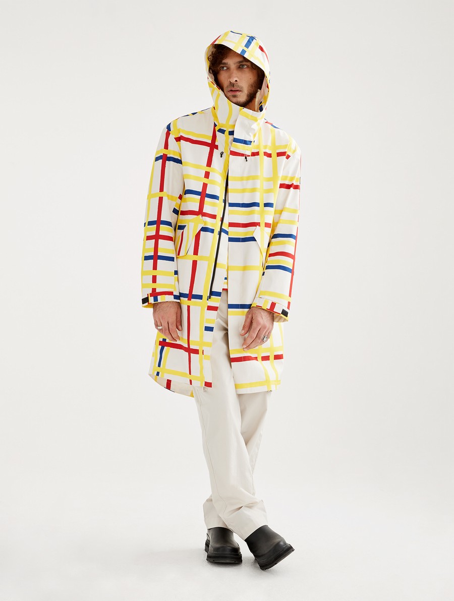 Aigle Long Met Capuchon Fishtail Mtd - X Centre Pompidou Parka Heren Gekleurd | HI459