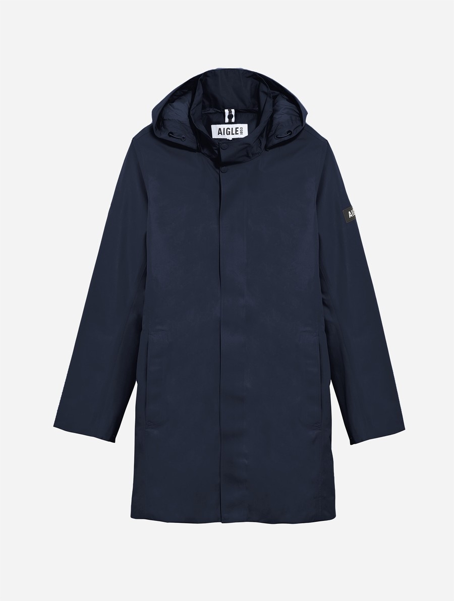 Aigle Long Met Capuchon Gore-tex Parka Heren Zwart | NK926