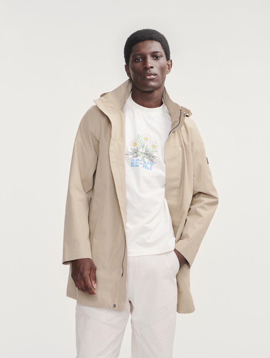 Aigle Long Met Capuchon Gore-tex Parka Heren Beige | ZM008