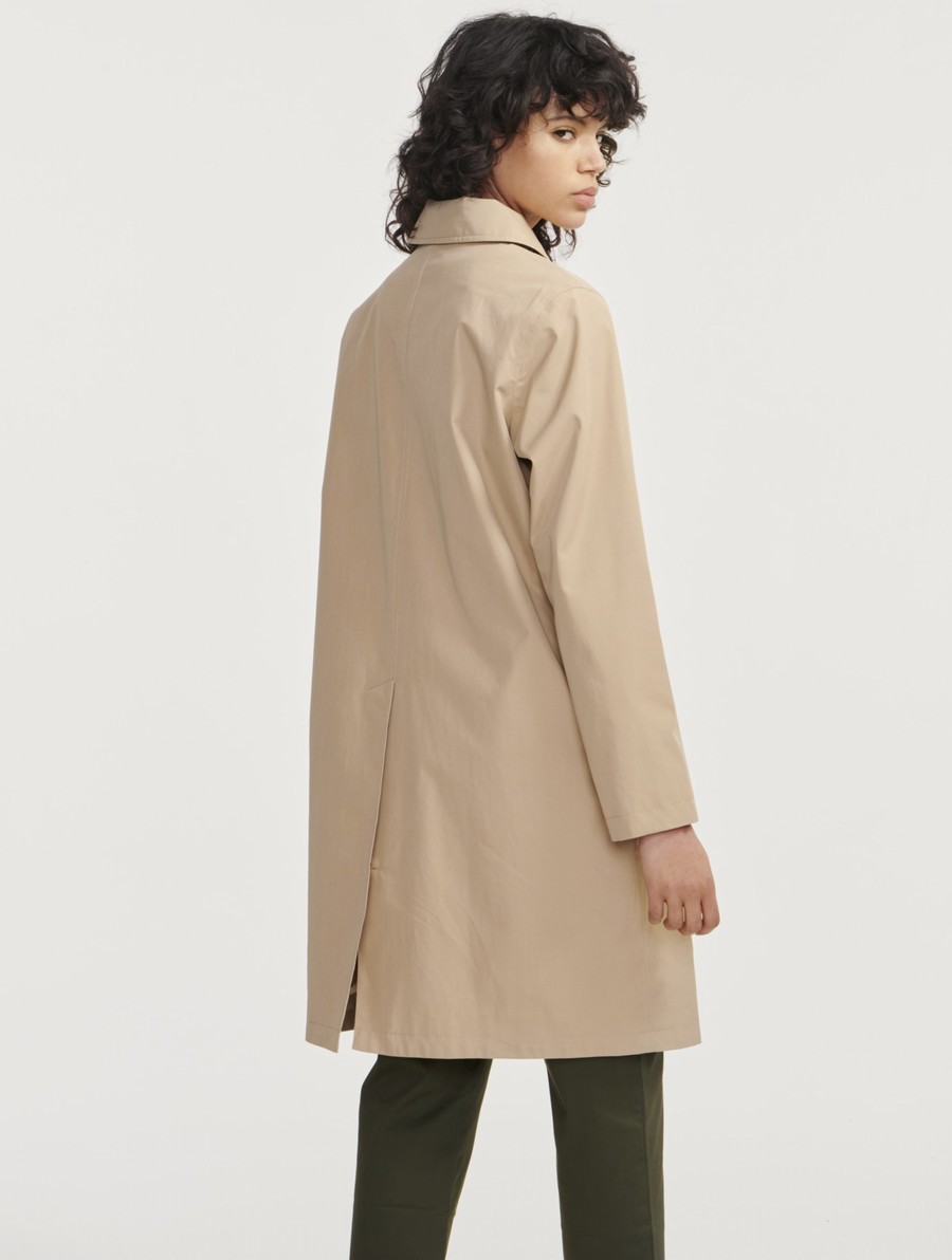 Aigle Long Mtd Met Capuchon Parka Dames Beige | GK332