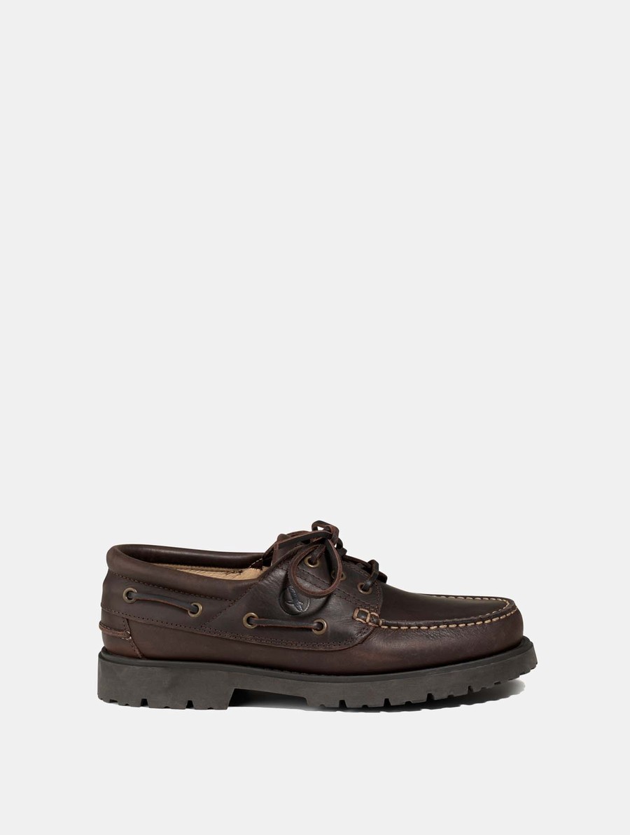Aigle Lugged Kanten-up Loafers Heren Bruin | TX365