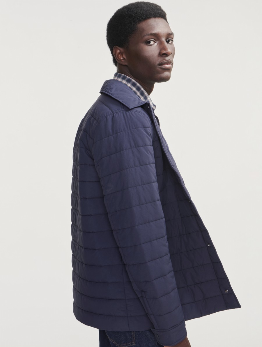 Aigle Mid-length Dupont Sorona Gewatteerd Water Repellent Jassen Heren Donkerblauw | CO527