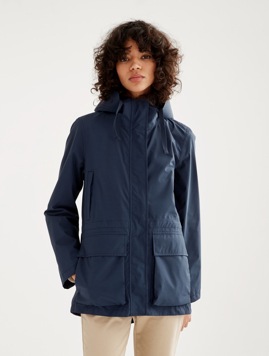 Aigle Mid-length Mtd Parka Dames Donkerblauw | YM239