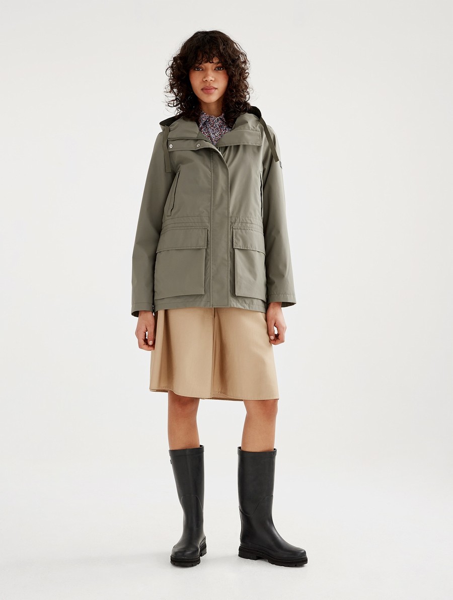 Aigle Mid-length Mtd Parka Dames Grijs | SD483
