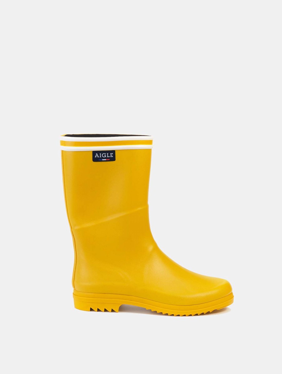 Aigle Notched Sol Regenlaarzen Dames Geel | CN205