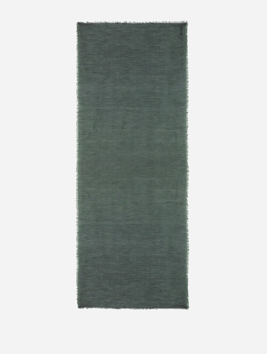 Aigle Plain Linen With Fringe Sjaals Dames Groen | SP679