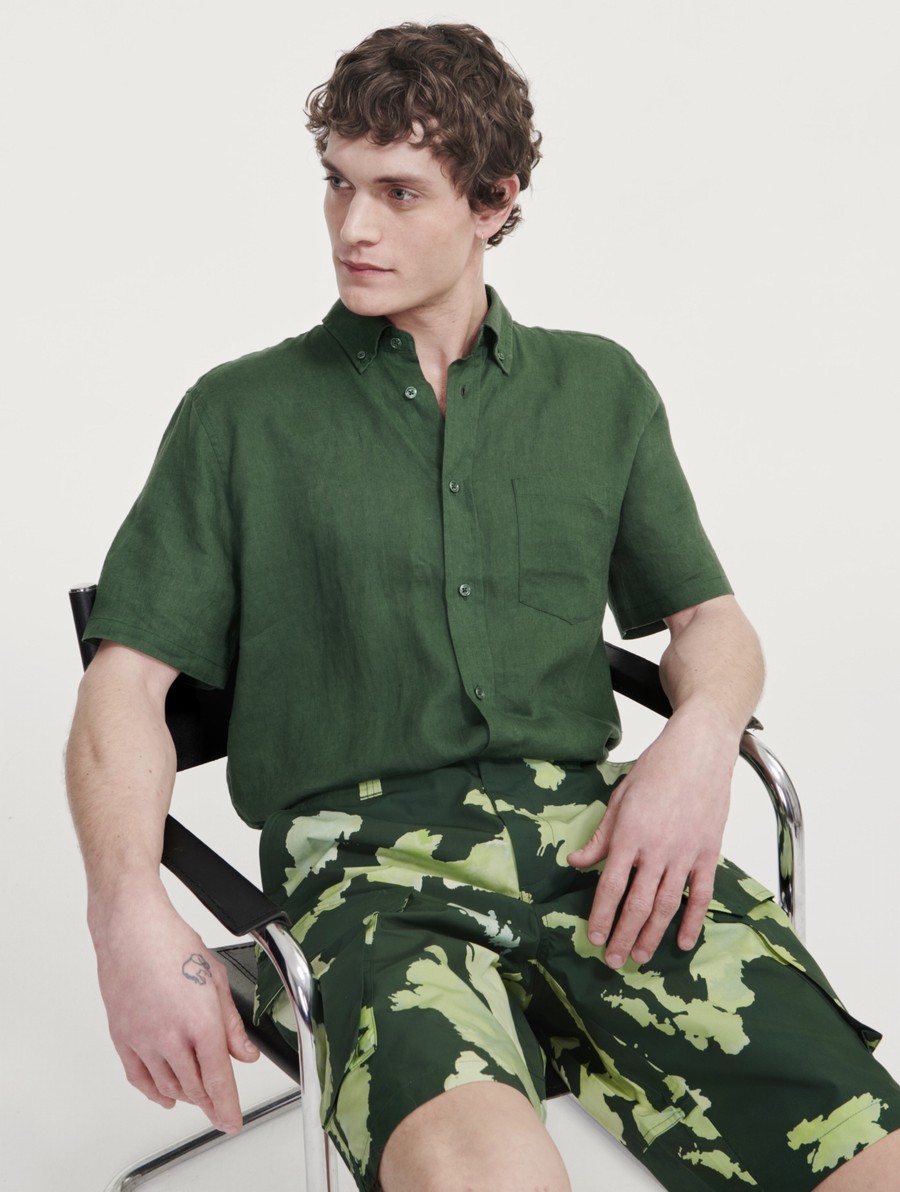 Aigle Poplin Cargo Badebukse Heren Groen | YQ782