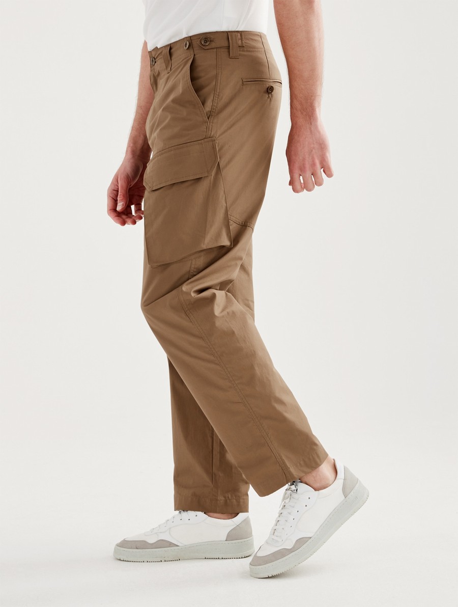 Aigle Poplin Cargo Broek Heren Bruin | PR671