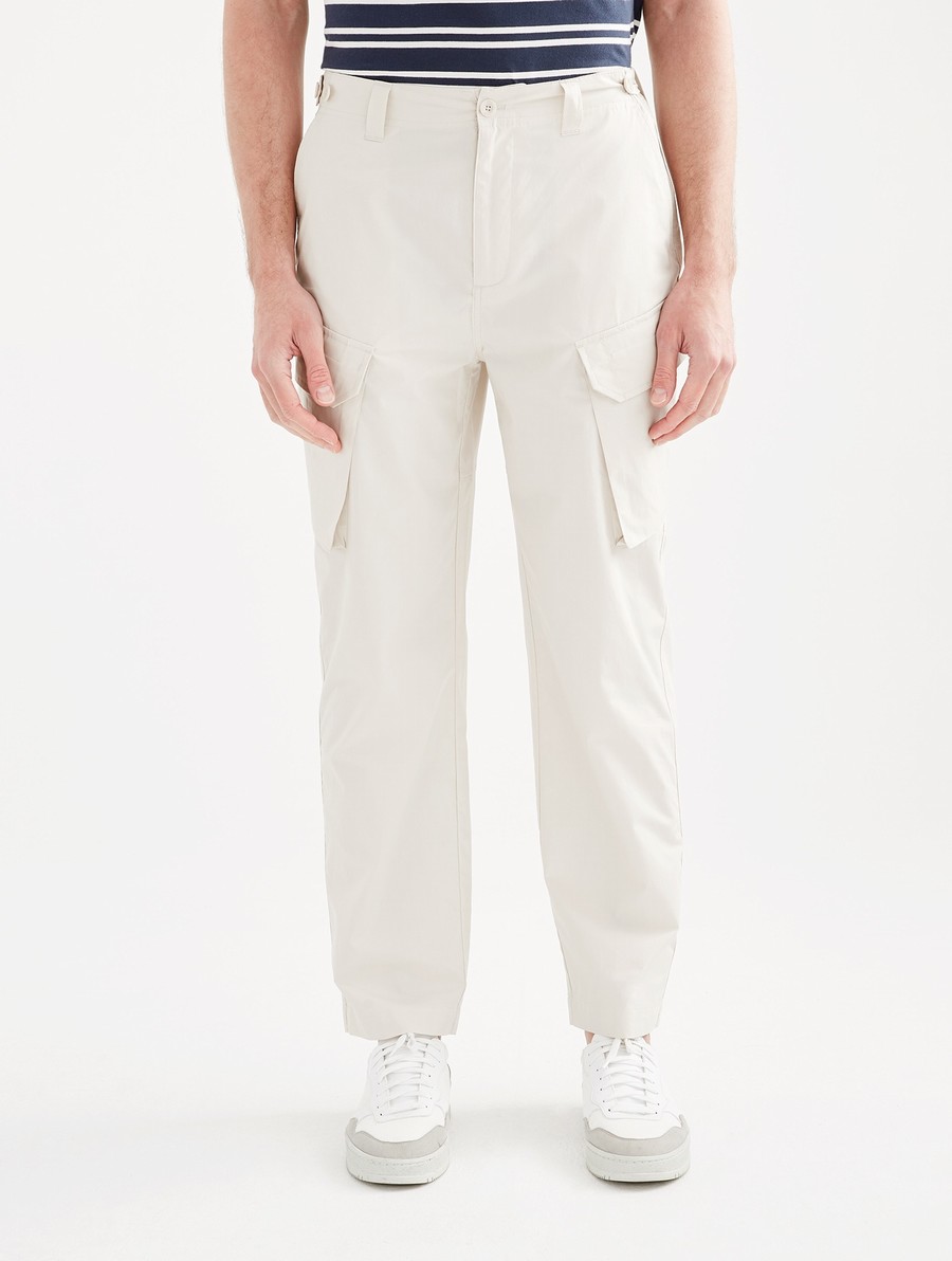Aigle Poplin Cargo Broek Heren Wit | UW051
