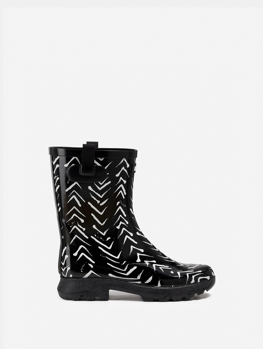Aigle Printed Version Of The Versatile Leisure Laarzen Dames Zwart | ZK621