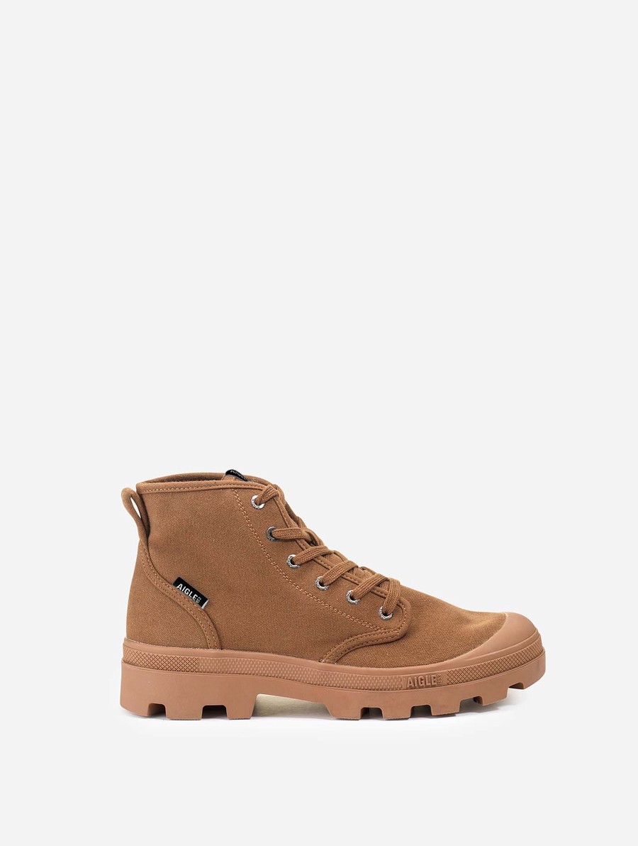 Aigle Recycled Katoenen Wandelschoenen Dames Bruin | LV657