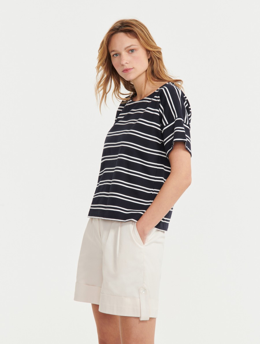 Aigle Sailor's T-shirts Dames Donkerblauw | GZ291