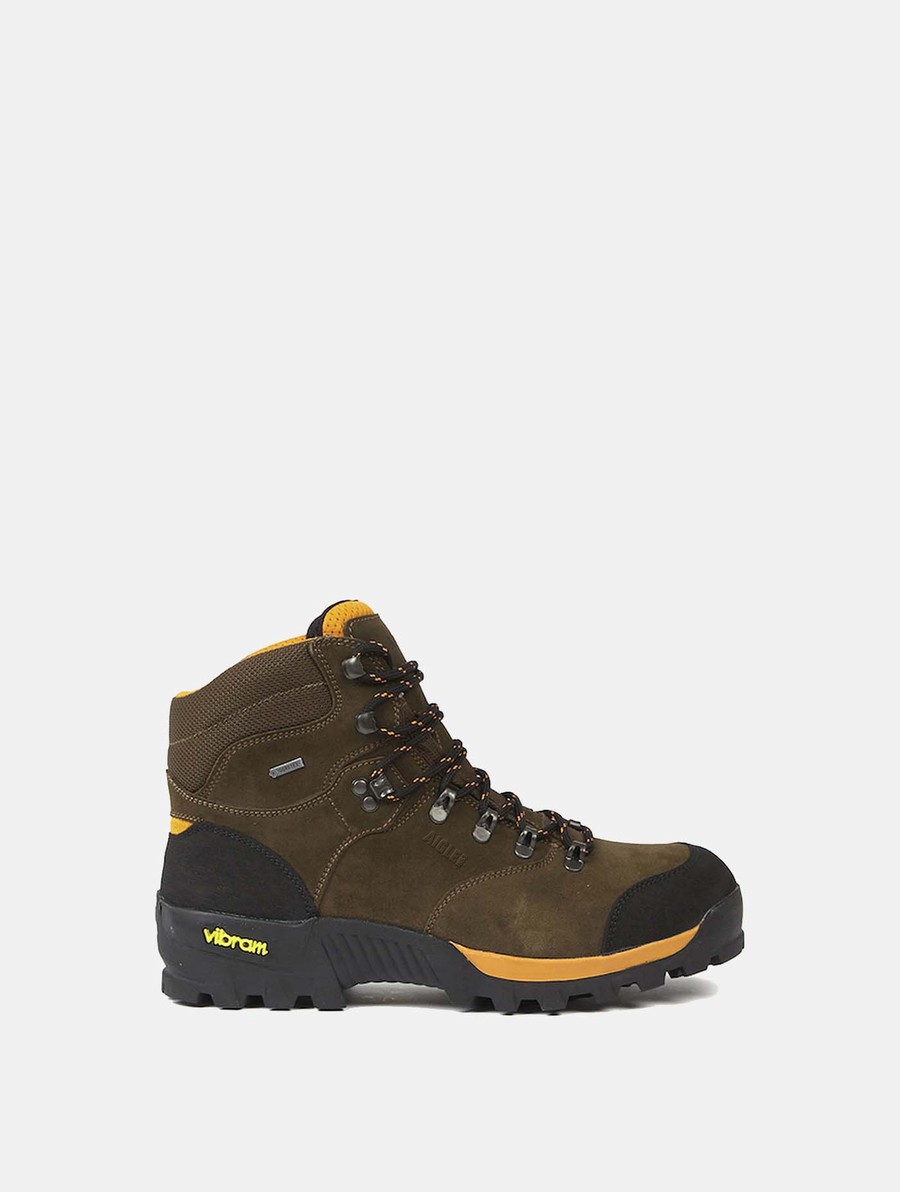 Aigle The High-performance Wandellaarzen Heren Donkerbruin | ZU955