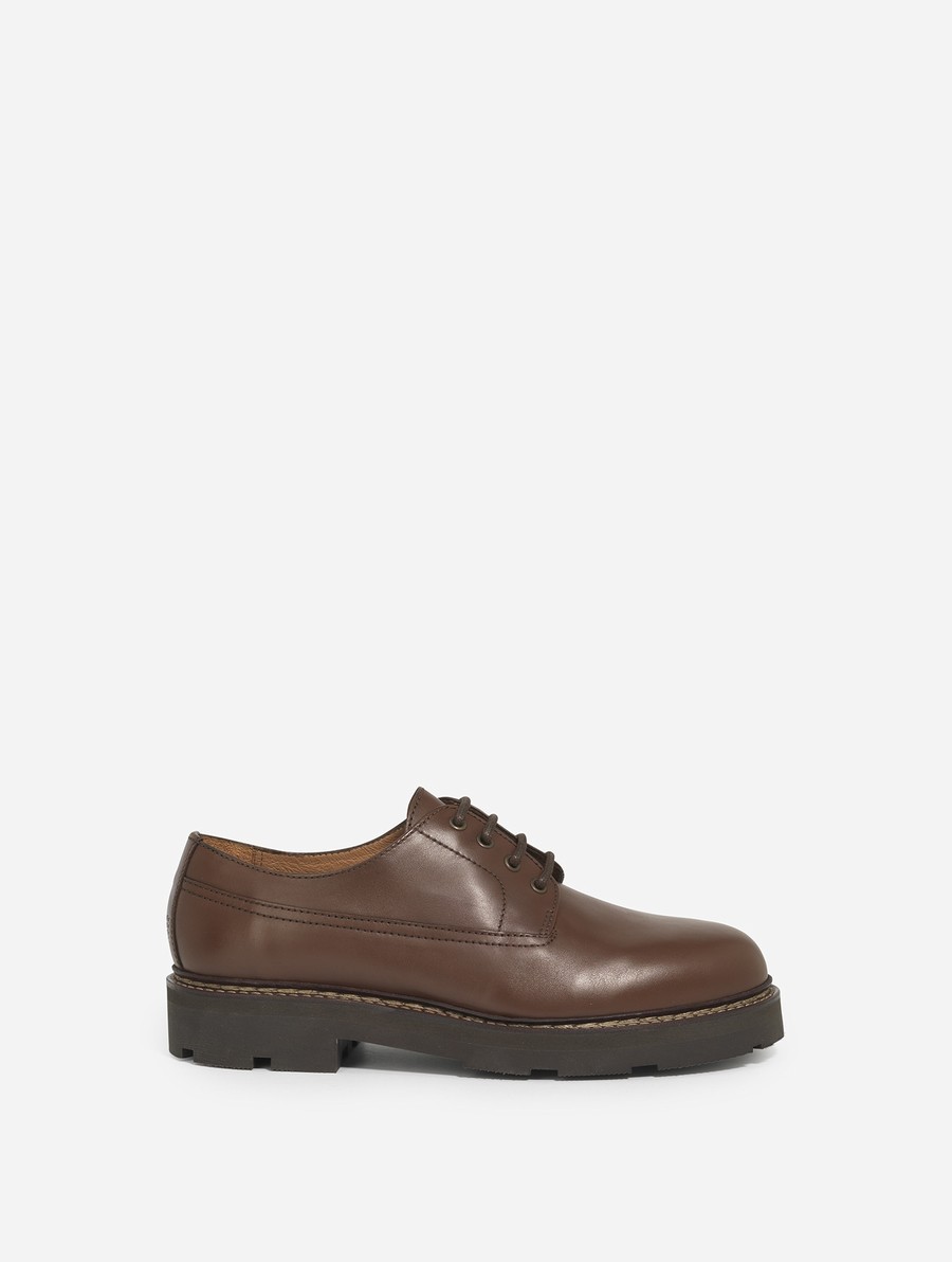 Aigle The Norwegian-stitched Leren Derby Schoenen Heren Bruin | OD066