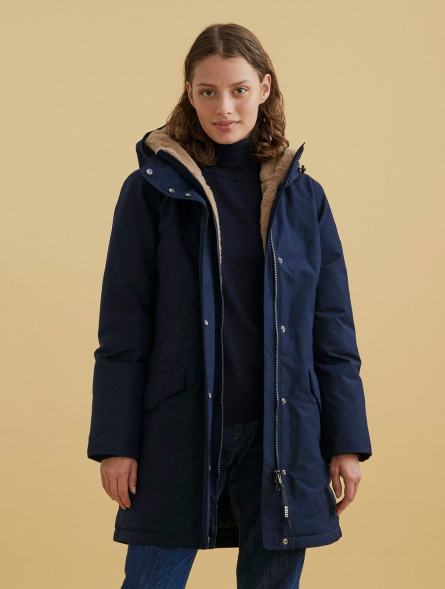 Aigle Very Warm Down And Gore-tex Parka Dames Donkerblauw | BT783