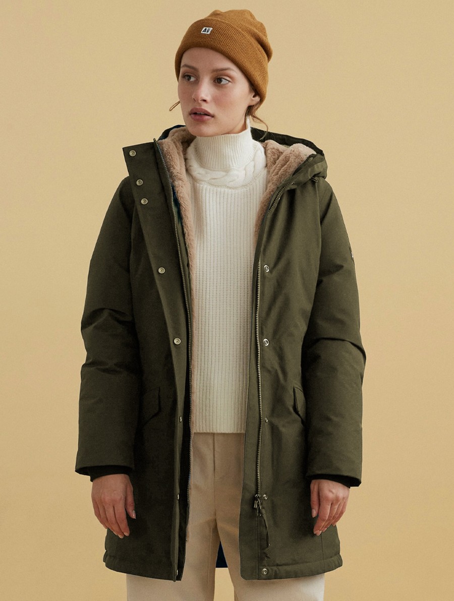 Aigle Very Warm Down And Gore-tex Parka Dames Groen | BU742